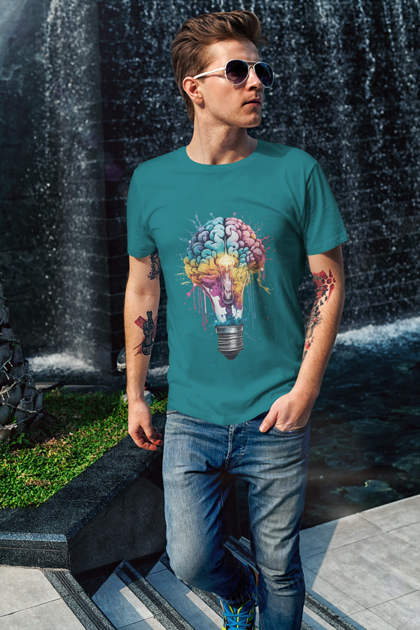ColourFul Lightning Bulb Unisex Tshirt